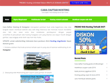Tablet Screenshot of caradaftarhosting.com